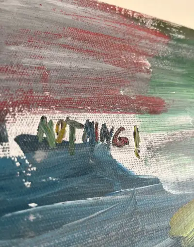 Originálny abstraktný obraz 20x30 cm