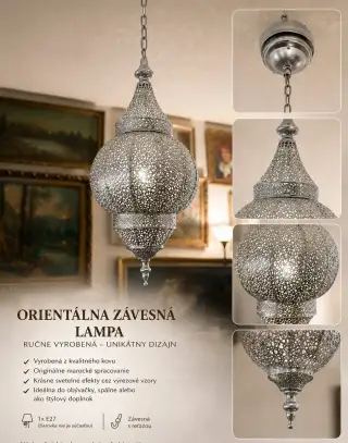 Orientálna závesná lampa