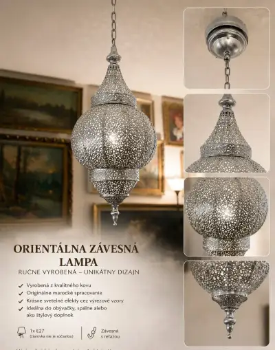 Orientálna závesná lampa