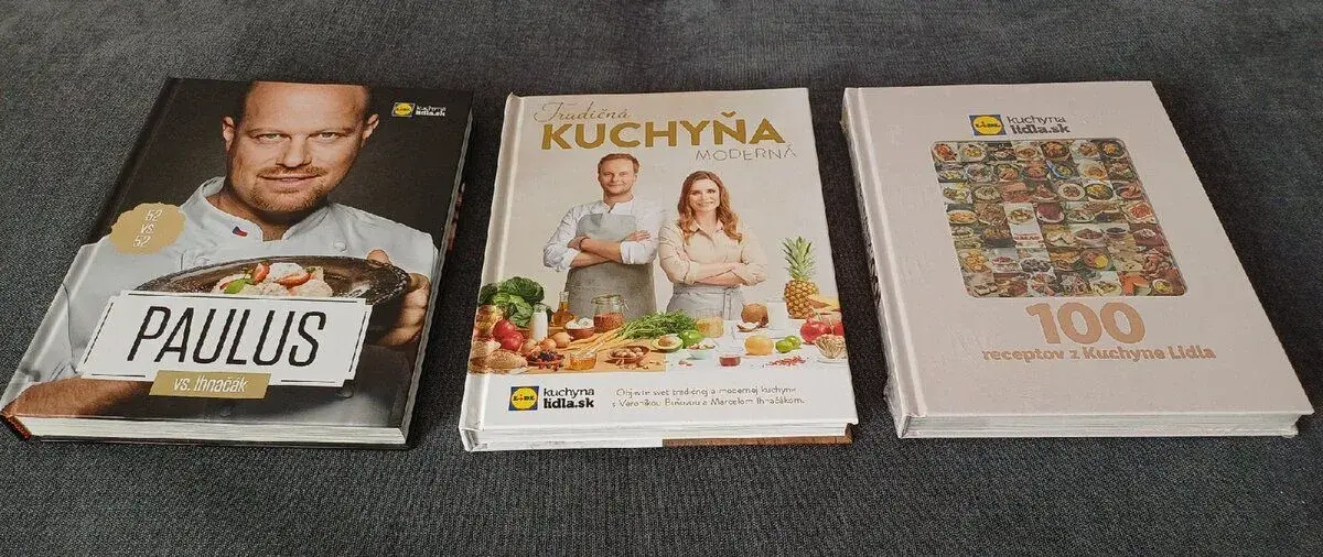 3x kuchárska kniha z Lidla