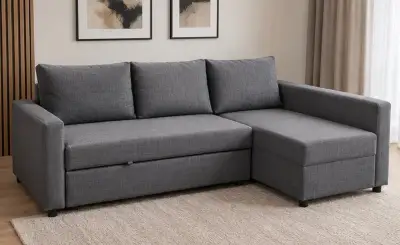 Rohová rozkladacia sedačka IKEA FRIHETEN – úložný priestor