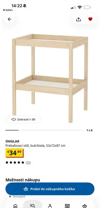 2 prebalovacie pulty Ikea