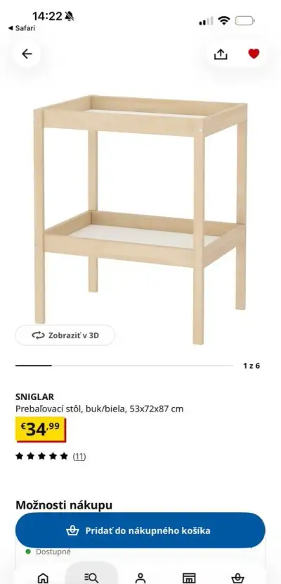 2 prebalovacie pulty Ikea