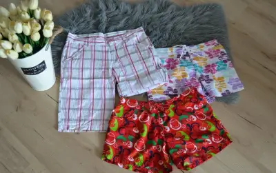 Dámske krátke nohavice farebné 3ks, veľ. M