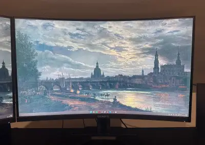 Gigabyte G32QC A — 32" QHD 165Hz herný monitor (3 kusy)