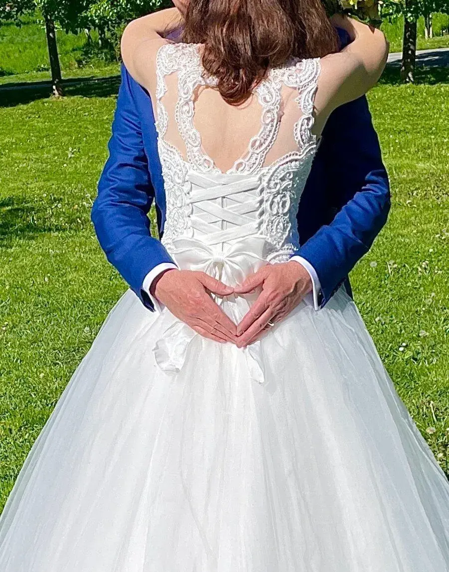 Svadobné šaty ako princezná