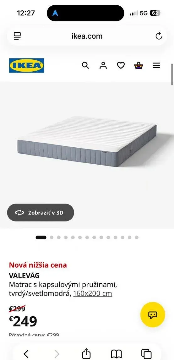 Matrac z Ikea