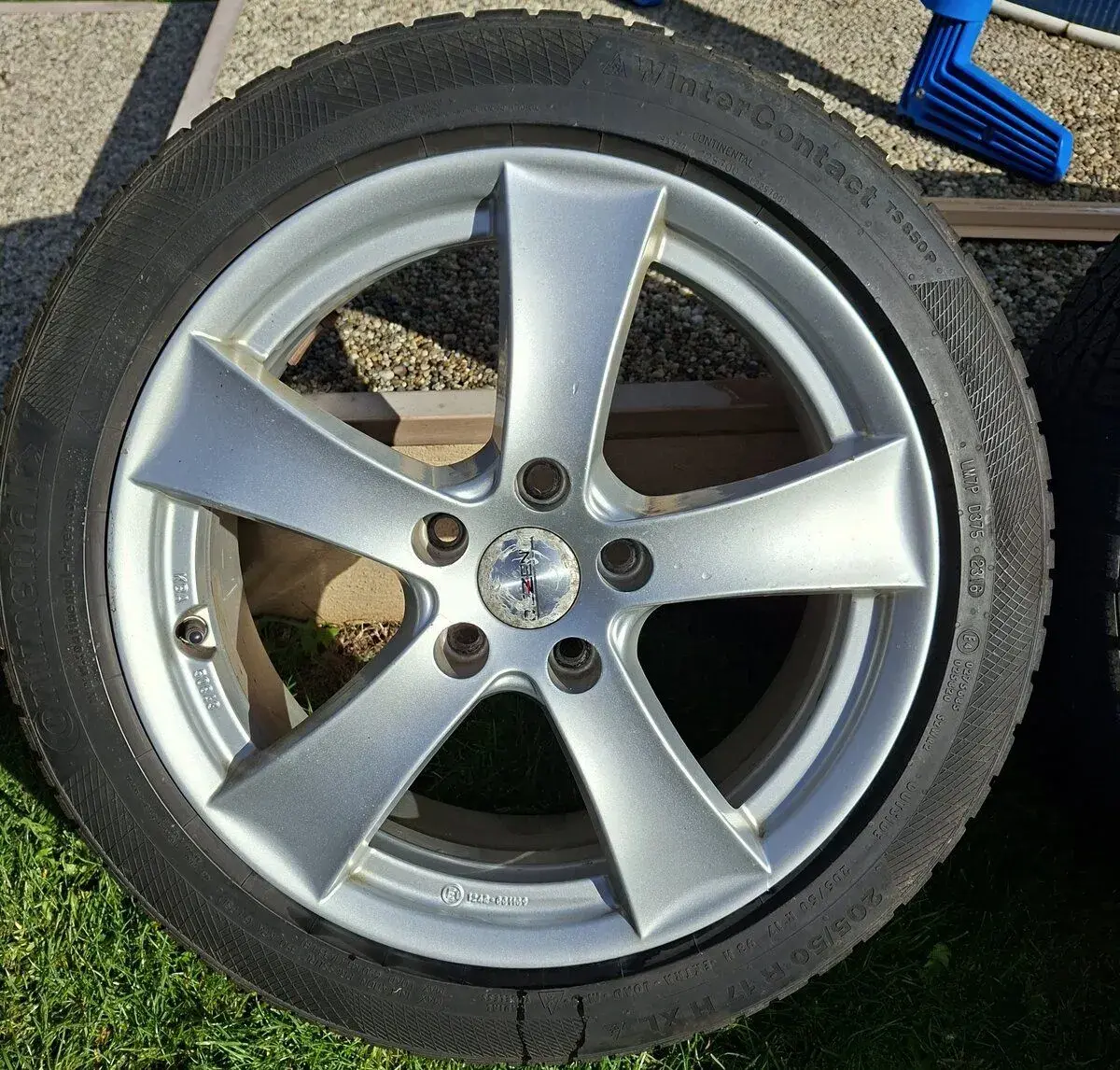 Hliníkové disky R17 Dezent 5x112 zimná sada 205/50r17
