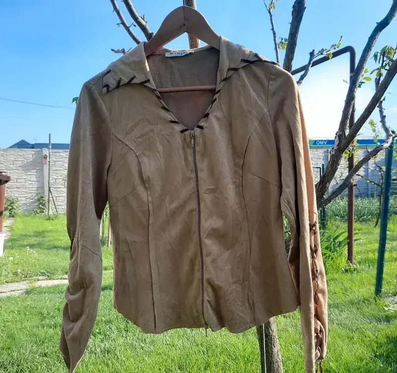 Boho/hippe/western /larp oblečenie, akože koža veľ. M