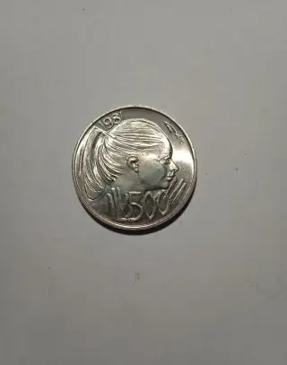 500 Lir San Maríno 1981 - Mier - striebro