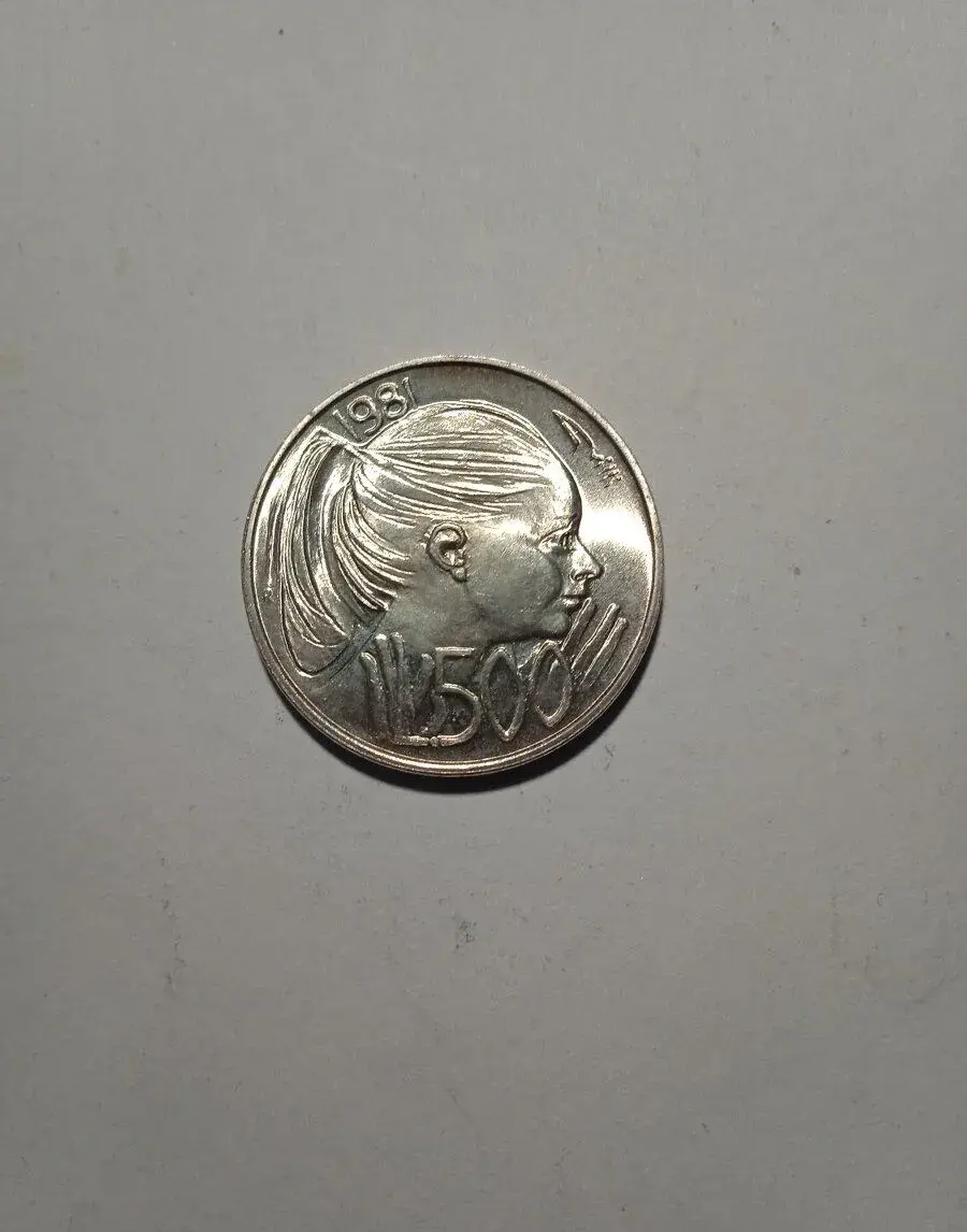 500 Lir San Maríno 1981 - Mier - striebro