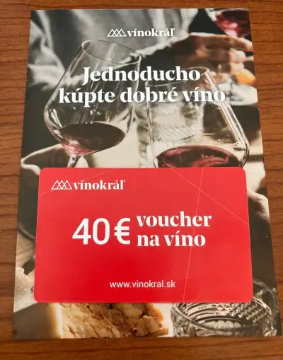Voucher Kupón Kredit Poukážka na 40 eur