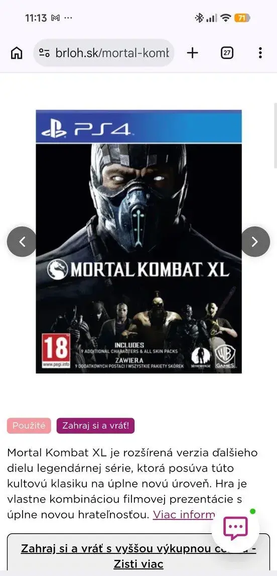 Mortal Kombat XL PS4