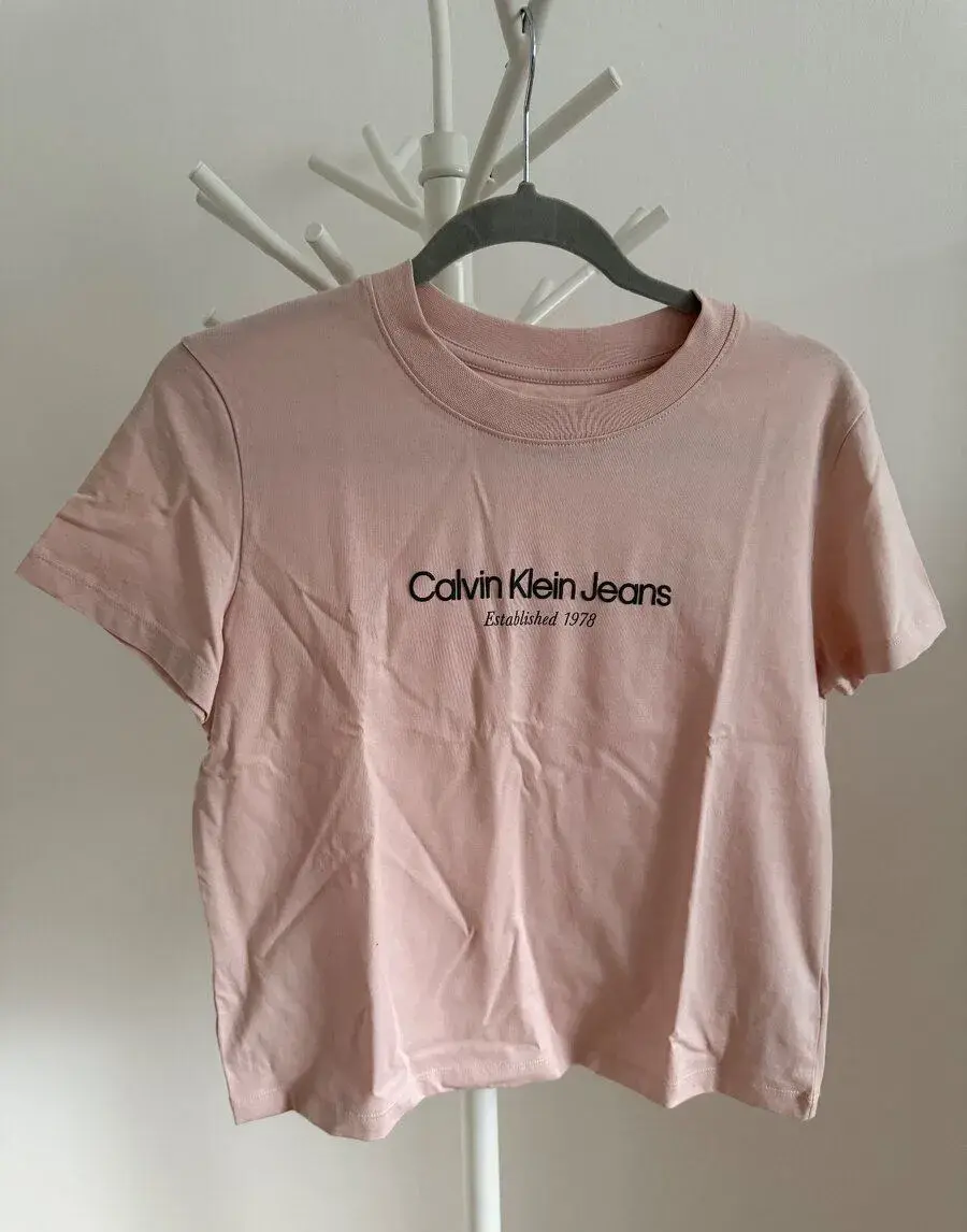 Ružové Calvin Klein tričko veľ. L