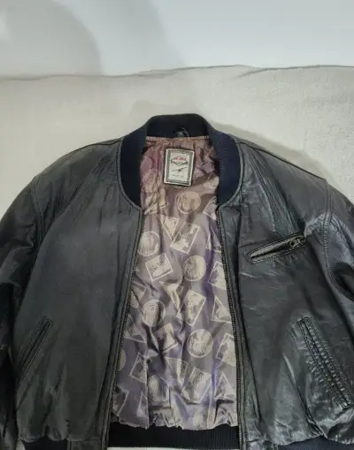 Vitage kožená bunda Bally Bomber Veľkosť 50 L