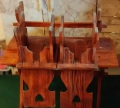 Detsky dreveny Set, stôl, lavica a 2 stoličky