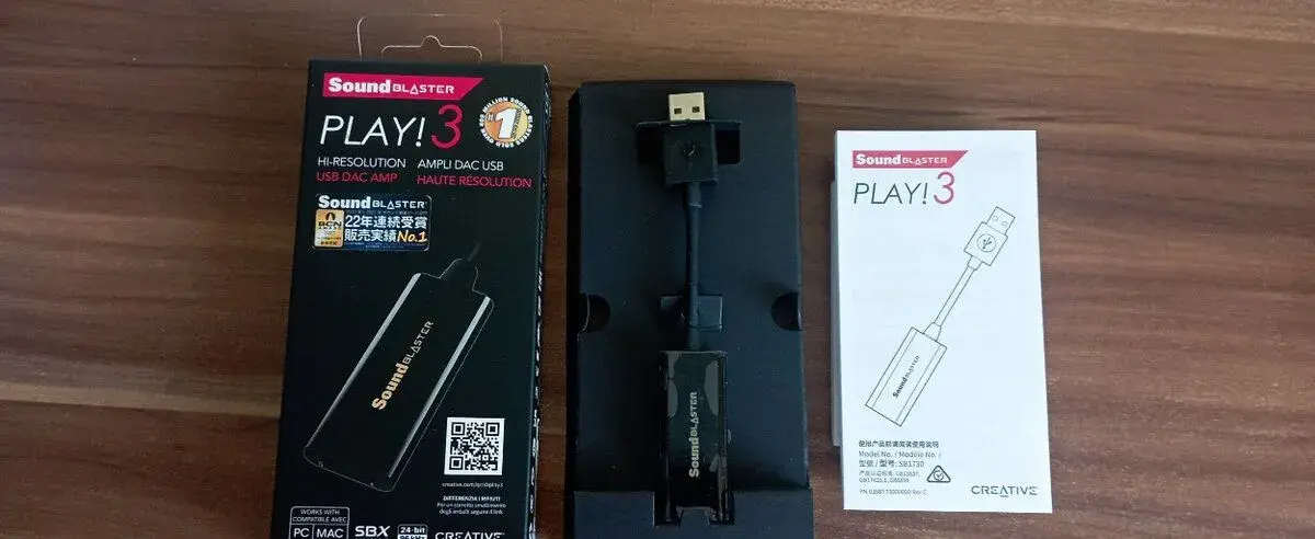Externá zvuková karta Sound Blaster Play 3