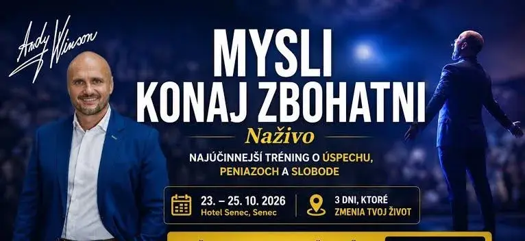 2× VIP lístok – Andy Winson | Mysli, konaj, zbohatni