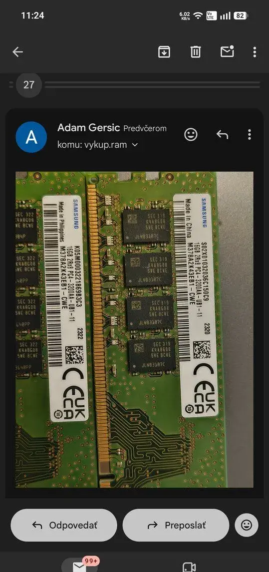 RAM Samsung 2x16GB(32GB)