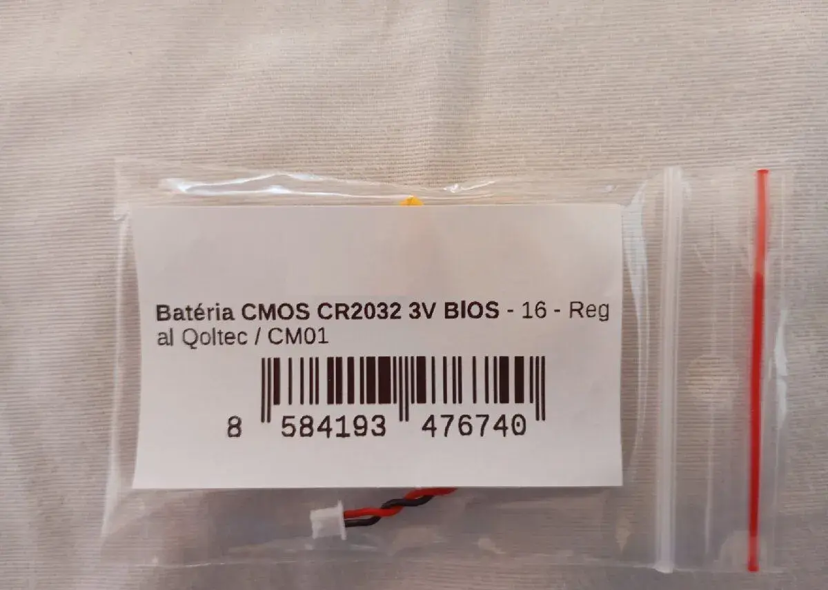 CMOS bios bateria 2-pin