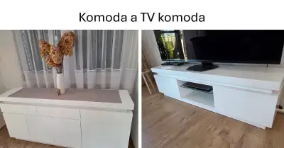 Komodu a TV stolík (komodu)