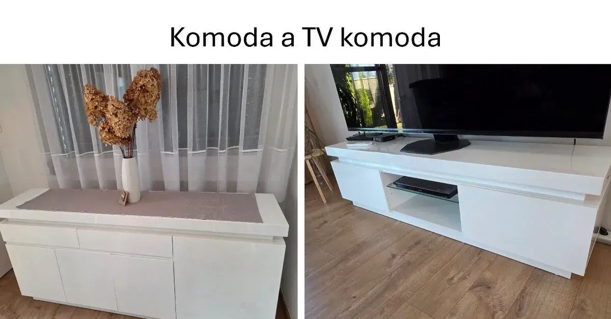 Komodu a TV stolík (komodu)