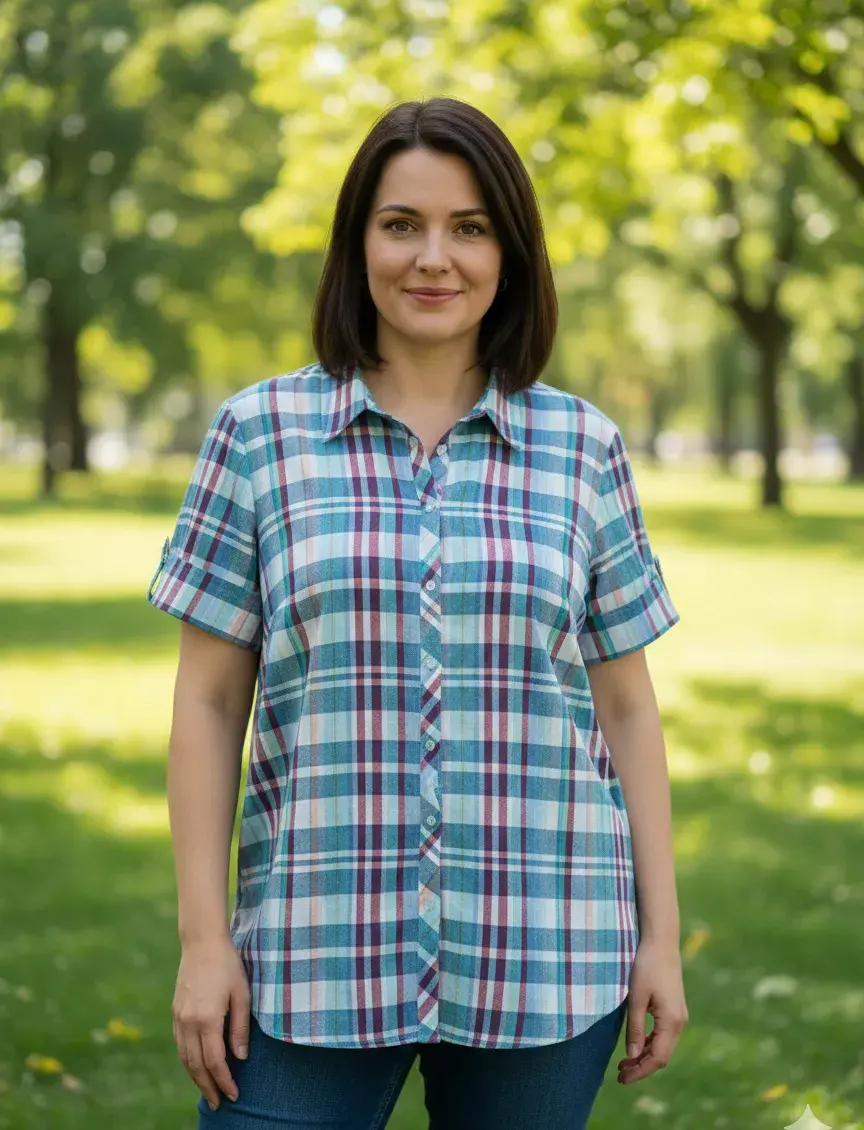 Farebná kockovaná košeľa, Cherokee, 48