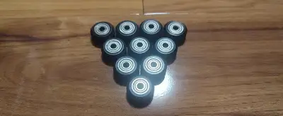 10Ks Pojazdové kolieska Vslot pre cnc, laser a 3d tačiareň