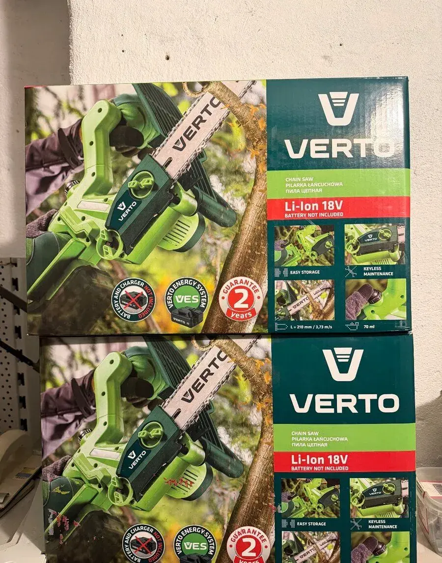 AKU reťazová píla VERTO 18V 210mm – NOVÁ