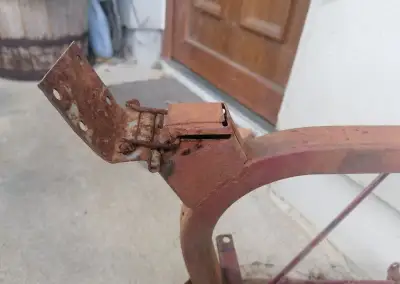 Rám so zadnou vidlicou na Jawa 05 pionier