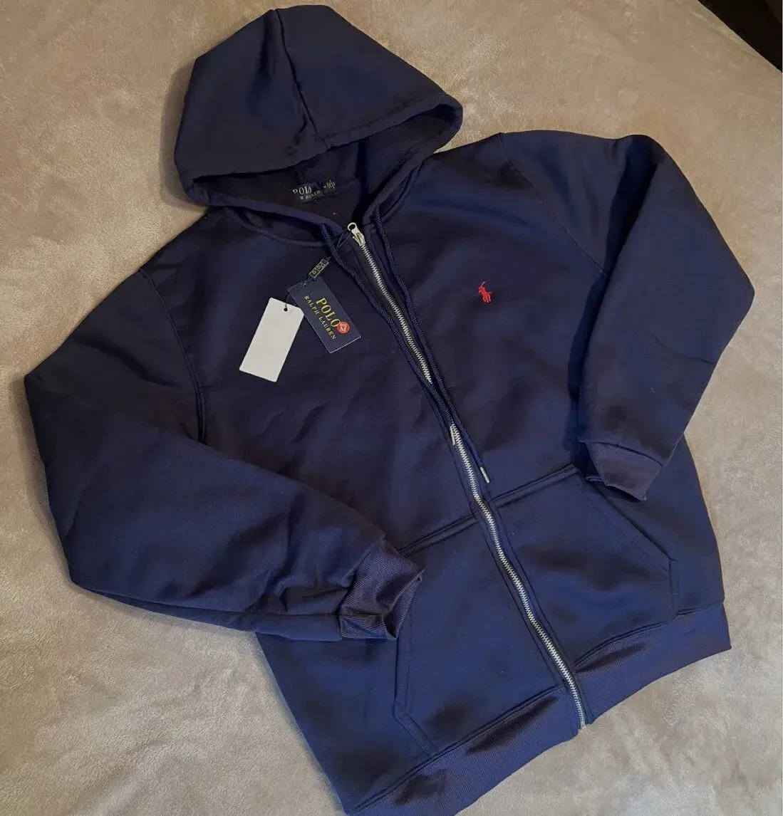 Pánska mikina Polo Ralph Lauren na zips s kapucňou – nová