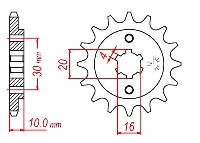 Vyvodové koliečko JTF711 Cagiva 125