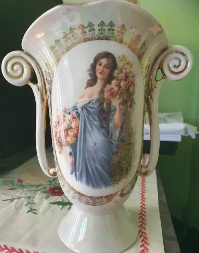 🌟 Storočná secesná porcelánová váza OEPIAG