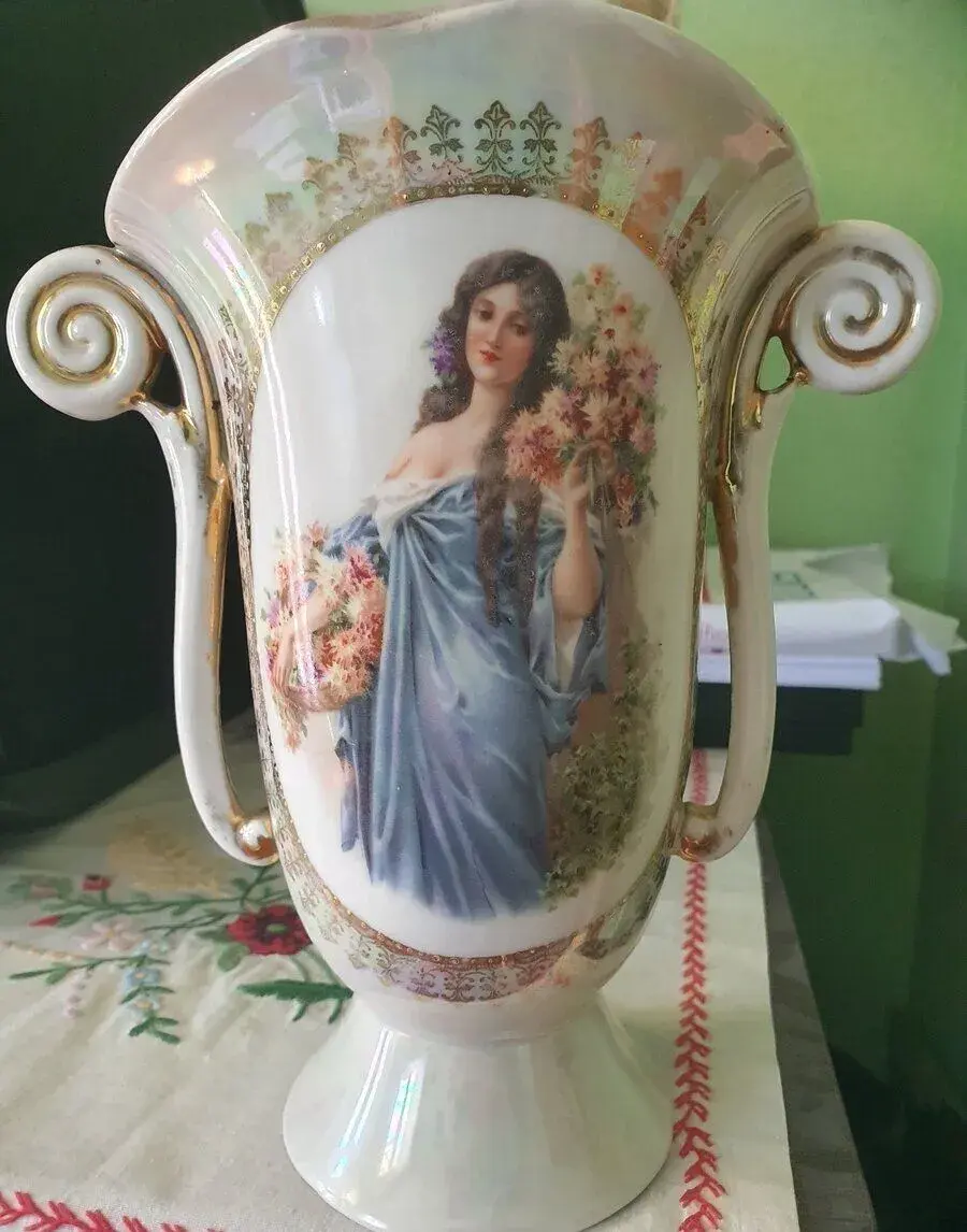 🌟 Storočná secesná porcelánová váza OEPIAG
