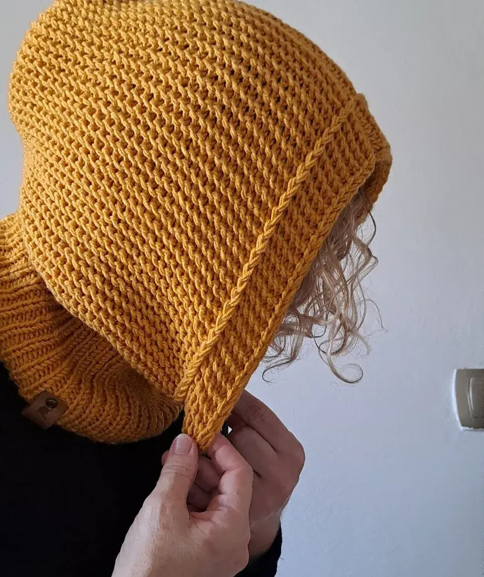 Handmade pletená kukla FROST/balaclava