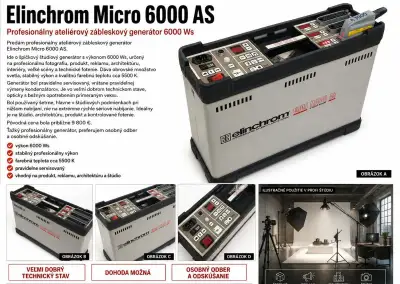 Elinchrom Micro 6000 AS – generátor 6000 Ws