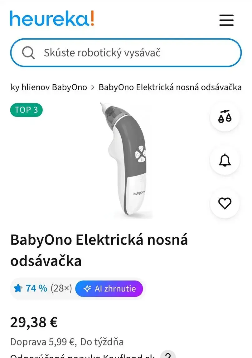 Odsávačka babyono