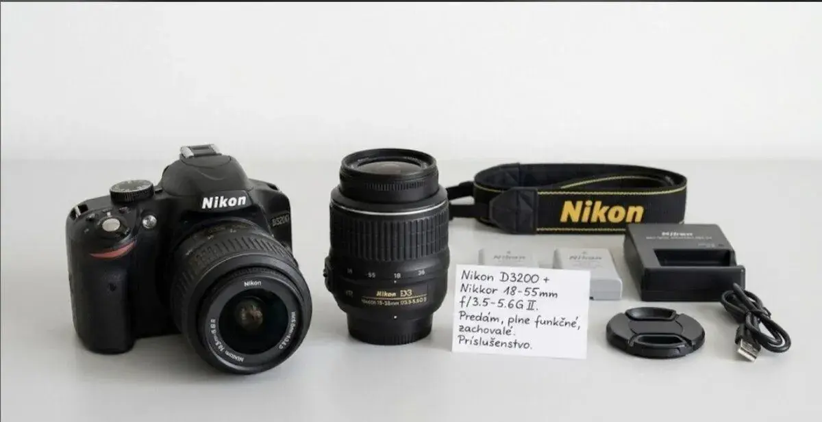 Nikon D3200 + 1 objektív (Komplet balenie)
