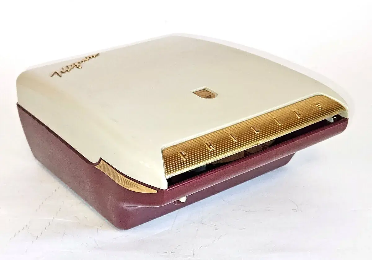 Gramofón Philips Mignon, retro vintage 1950te roky