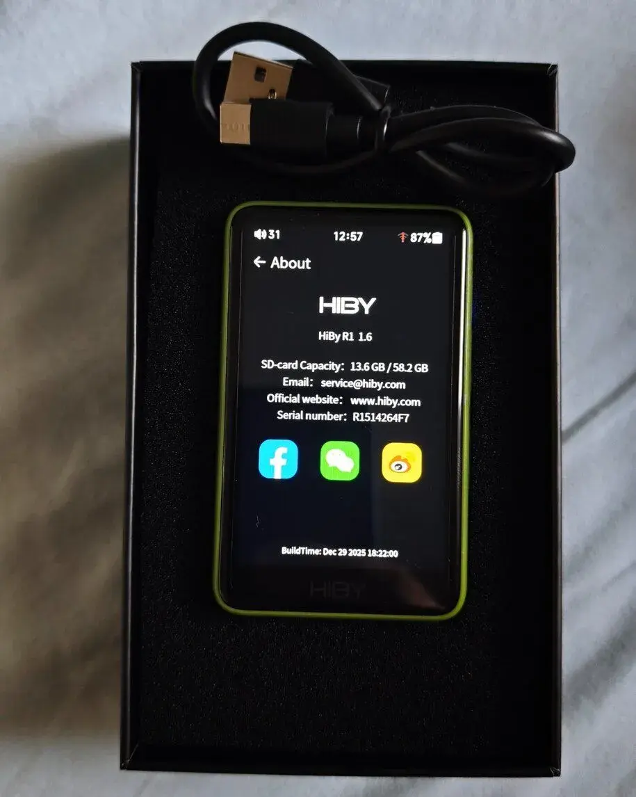 HiBy R1 osobný prehrávač