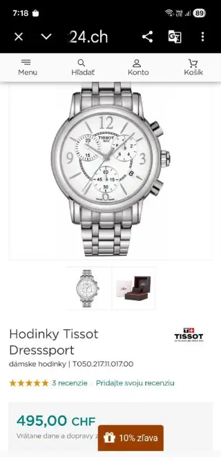 Tissot Dressport damske hodinky