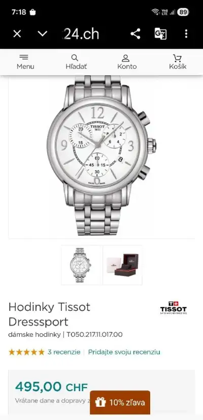 Tissot Dressport damske hodinky