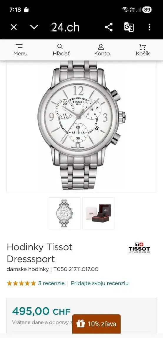Tissot Dressport damske hodinky
