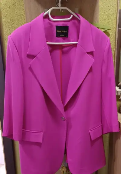 Dámske sako farby magenta