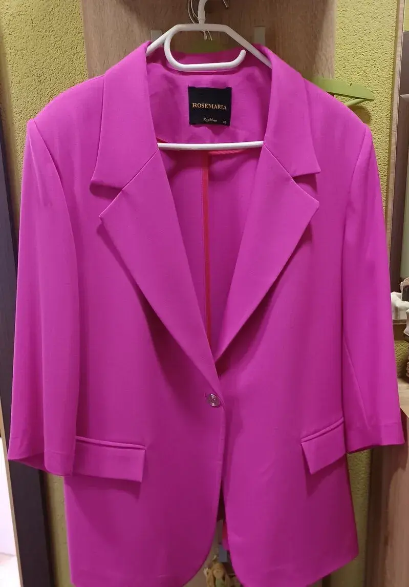 Dámske sako farby magenta