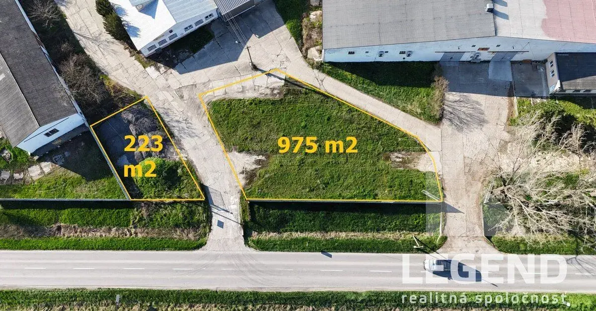 Prenájom pozemku 1.198 m2 v Kolárove, IS