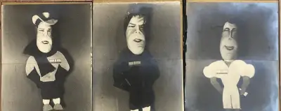 3 reklamné fotografie, cca 1930