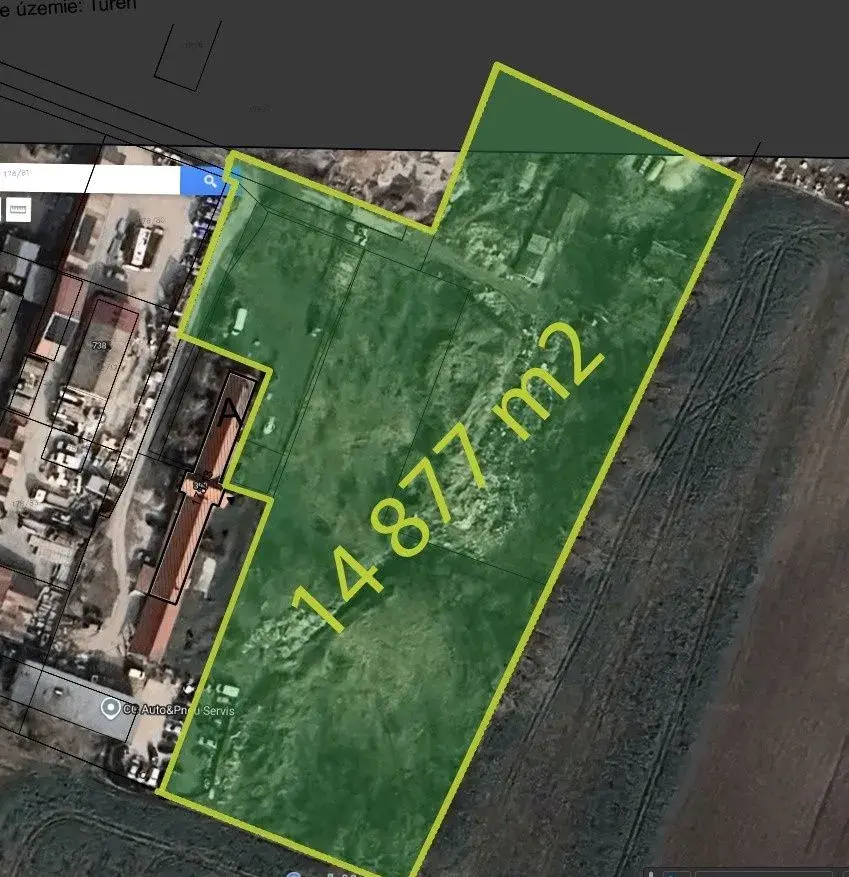 PRENÁJOM POZEMKU intravilán 14 877 m² – TUREŇ (OKR. SENEC