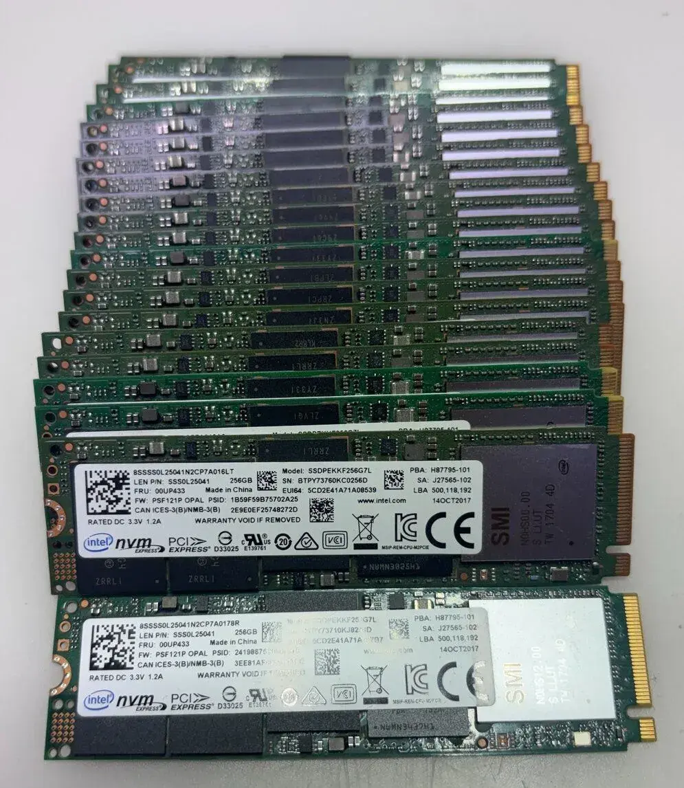 SSD Intel 256GB NVMe PCIe Gen3x4 M.2 2280