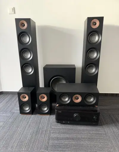 Jamo S 809 + S810 sub + YAMAHA RX-V6A black